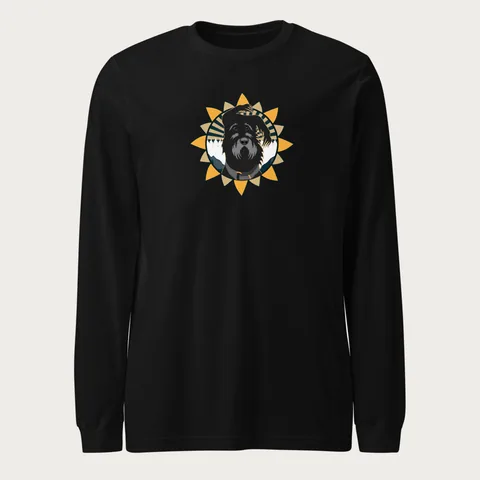 Long Sleeve Tee with the dog badge