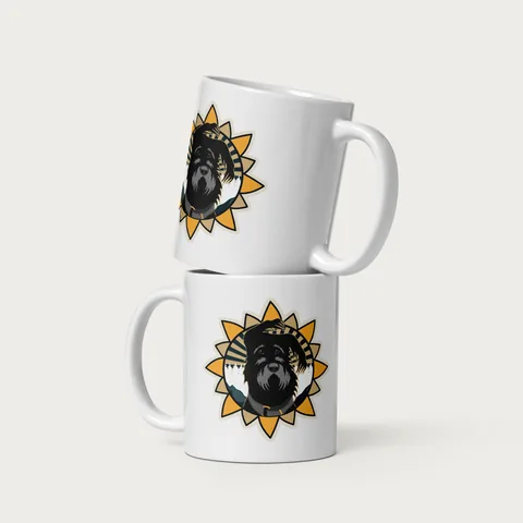 Mug with the dog badge