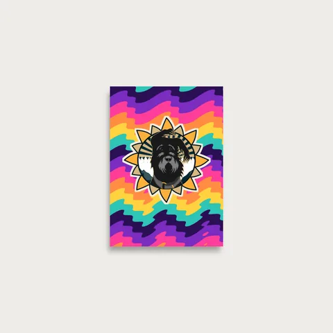 Poster A2 with the dog badge