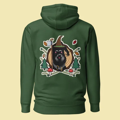 Daddy Woof Wizard huppari. Premium-huppari