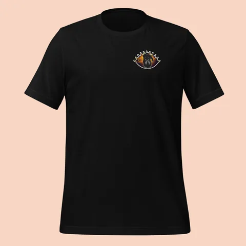 Classic Tee with the Event Horizon dog badge