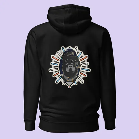 Premium Hoodie with the Moonwalker dog badge