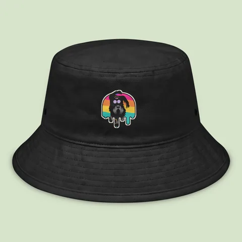 Gorro de pescador con tu perrito · Rainbow Brain