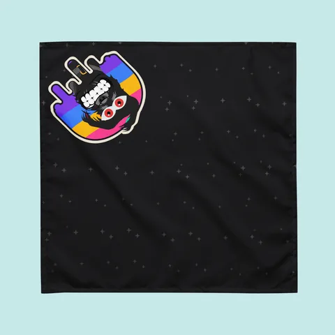 Bandana dla psa z twoim pieskiem · Tie-Dye Chomp