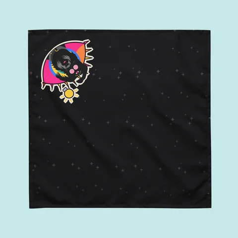 Bandana per cane con il tuo cagnolino · Trippy Genious