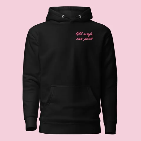 Bluza z kapturem z twoim pieskiem · All Woofs