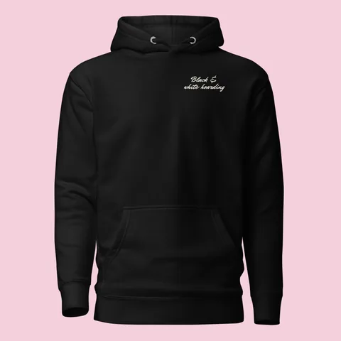 Hoodie met jouw hondje · Monochrome Hoarder