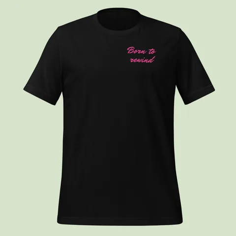 Classic Tee with the Retrowave dog badge
