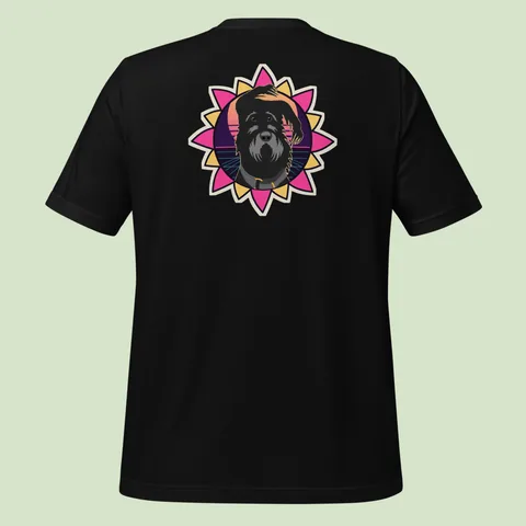 Classic Tee with the Retrowave dog badge