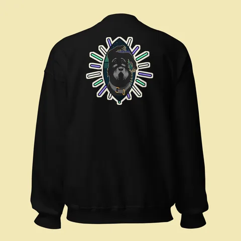 Crewneck Sweatshirt with the Revontuli dog badge