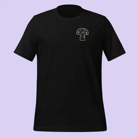 Classic Tee with the Shroom Valley dog badge