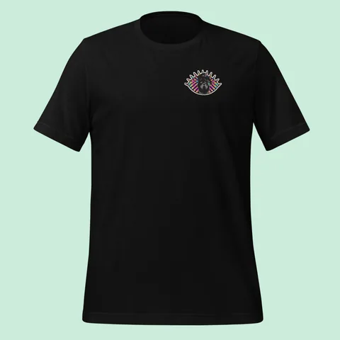 Classic Tee with the Third Eye dog badge