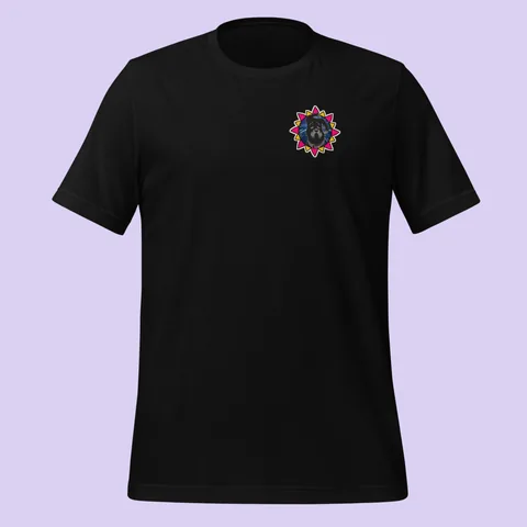 Classic Tee with the Zoomies dog badge